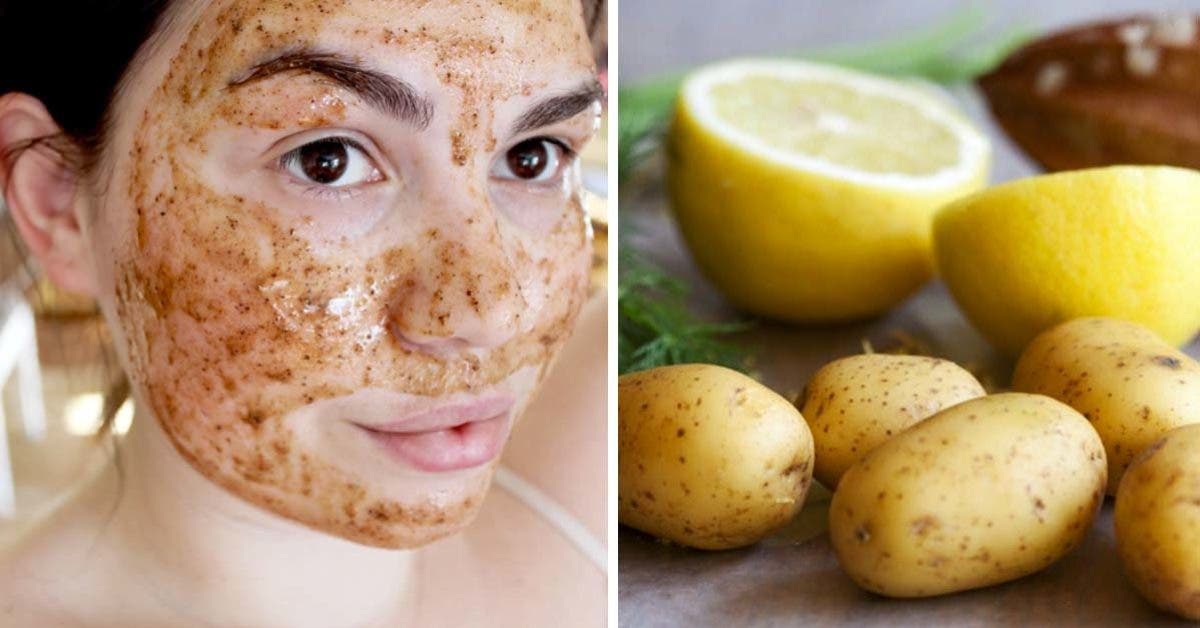 Masque a la pomme de terre pour eclaircir et lisser la peau