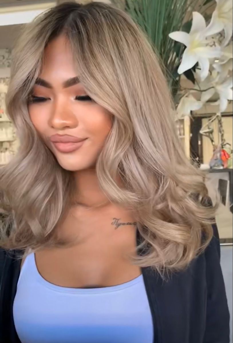 Mèche blonde babylights