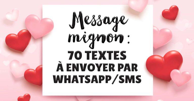 Message mignon : 70 textes à envoyer par Whatsapp/SMS