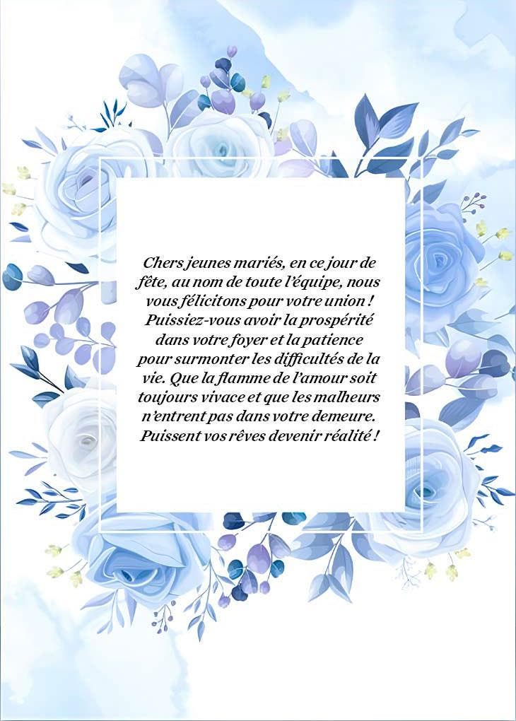 Messages de mariage pour un collègue