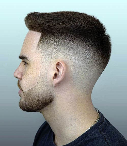 Mid taper sur cheveux courts Mid taper sur cheveux courts