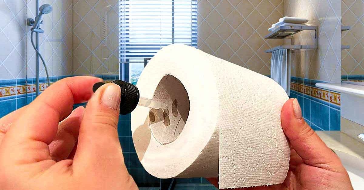 Mouiller du papier toilette