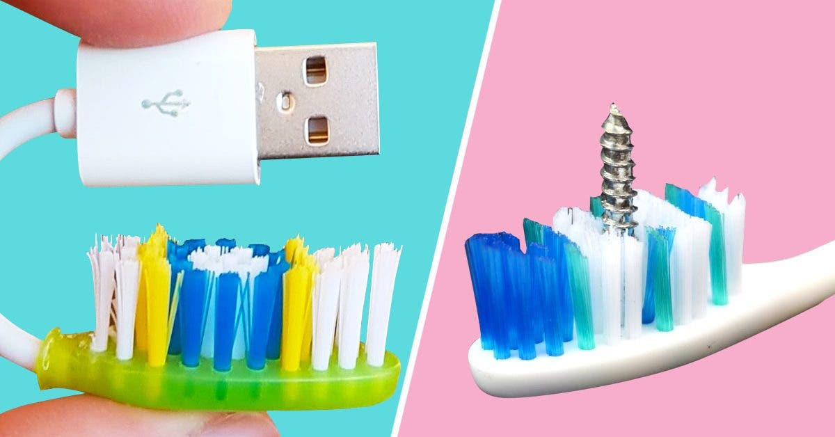 Ne jetez plus vos brosses à dents utilisées, voici 12 utilisations intelligentes pour les recycler