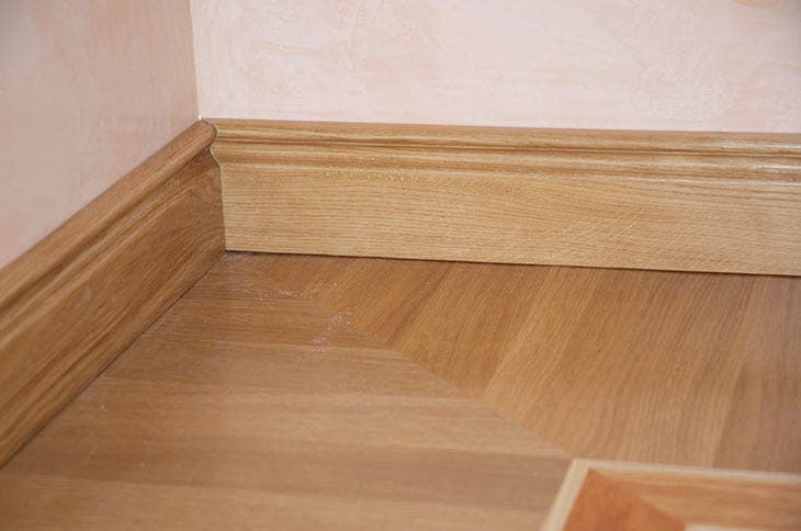 Cleaning wood baseboards