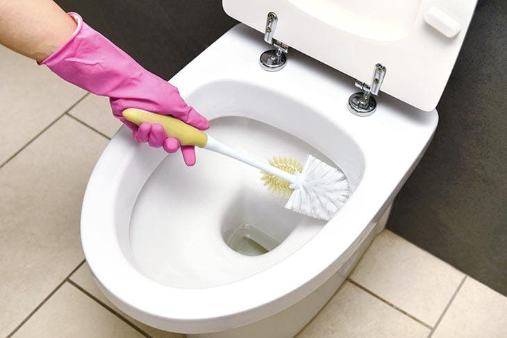To clean the toilets