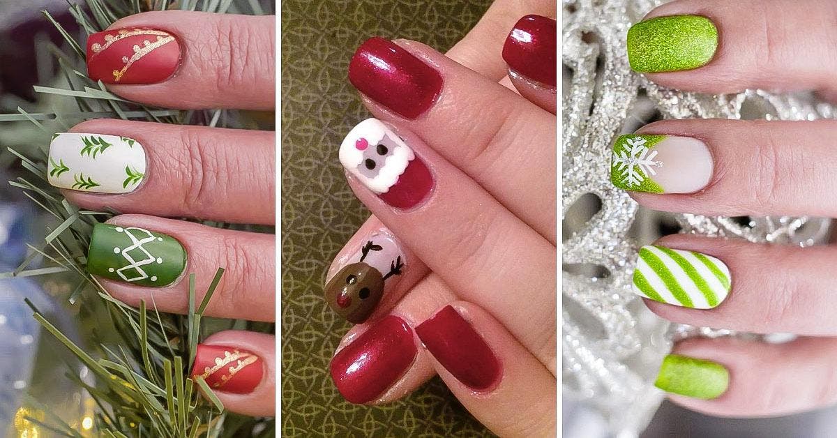Noël 2023 _ 40 idées de Nail Art pour vos ongles