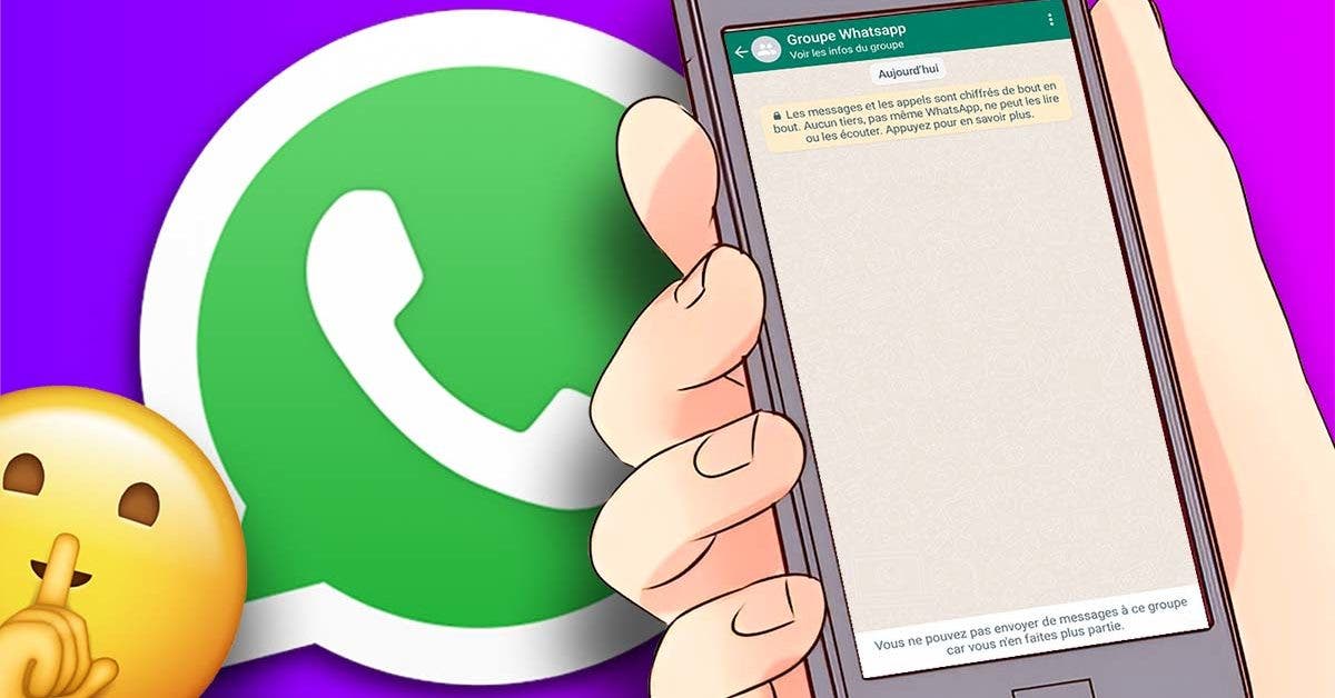 Oui, il est possible de quitter un groupe WhatsApp sans que personne ne le sachent final