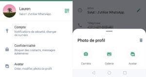 Photo de profil WhatsApp comment la changer