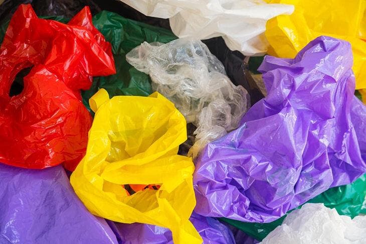 various plastic bags