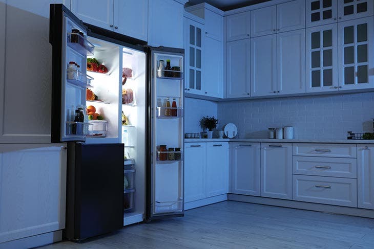 Porte del frigorifero aperte