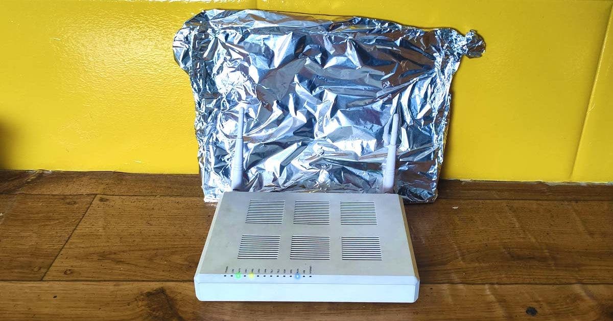 Pourquoi est-il astucieux de mettre du papier aluminium derrière le routeur Wifi