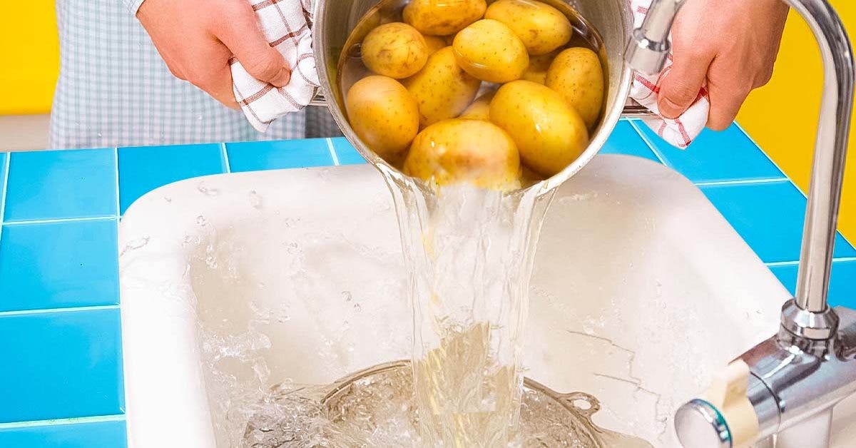 Pourquoi est-il important de ne plus jeter l’eau de cuisson des pommes de terre dans l’évier001