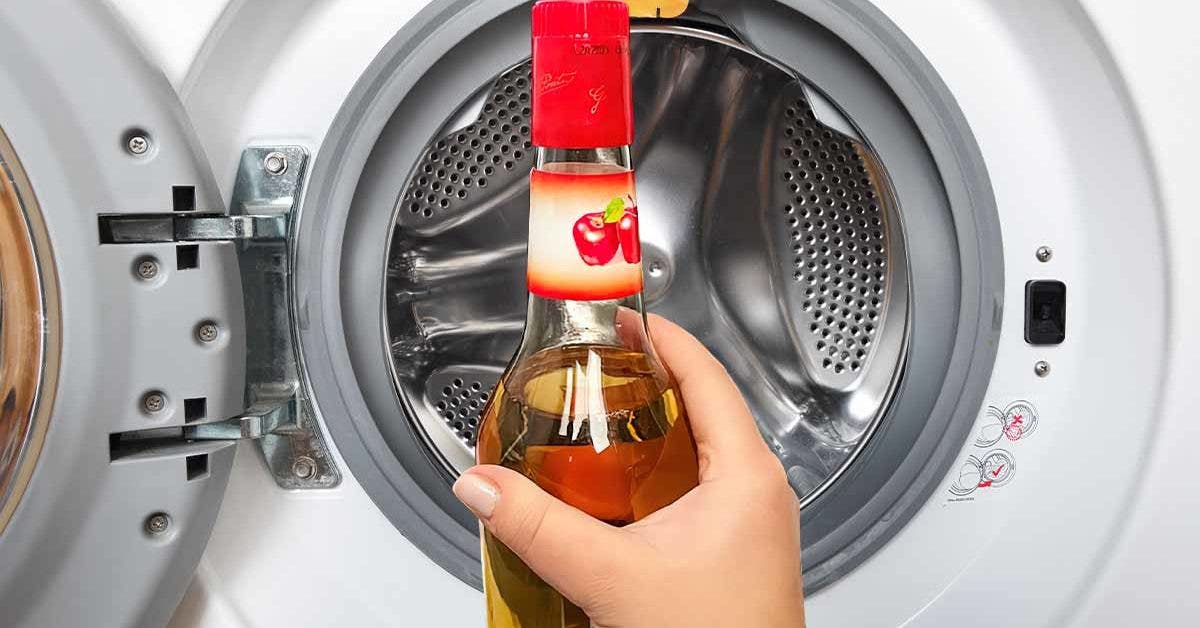 machine à laver vinaigre de pomme
