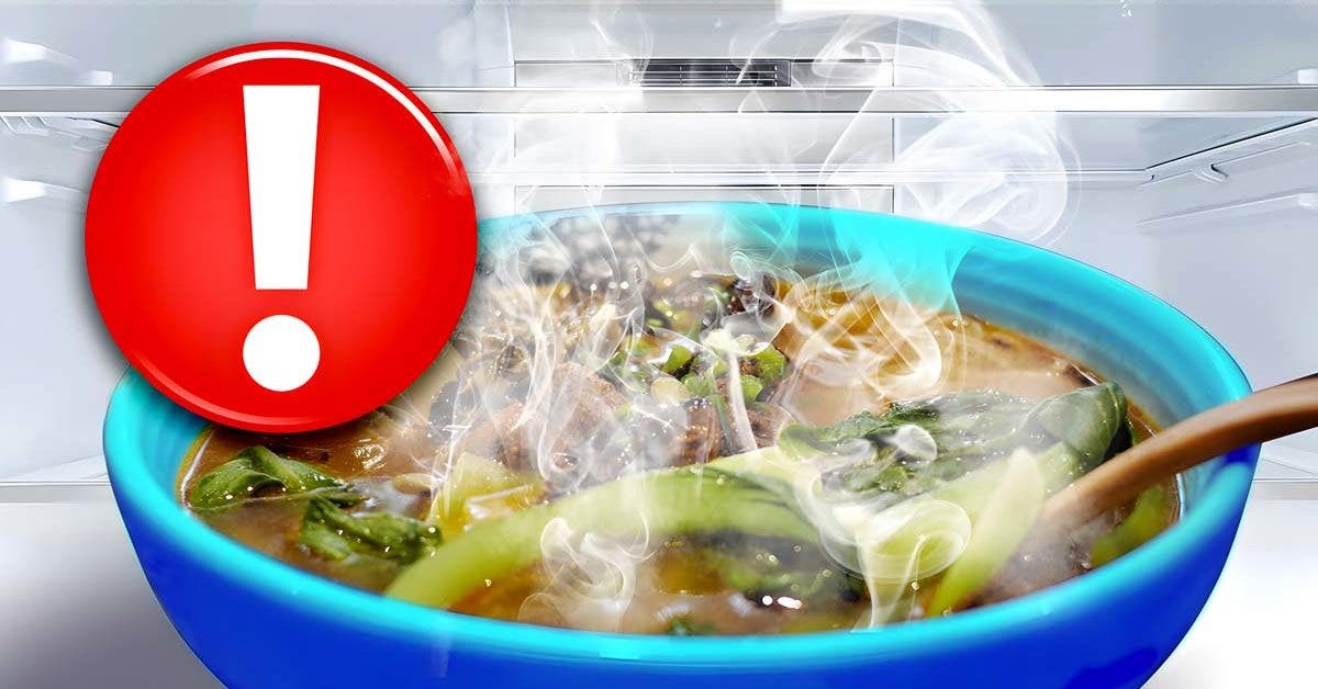 Pourquoi faut-il ne plus mettre de plats chauds au réfrigérateur