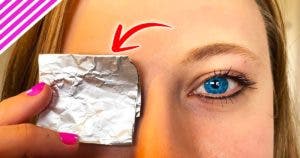 Pourquoi mettre du papier aluminium sur les yeux