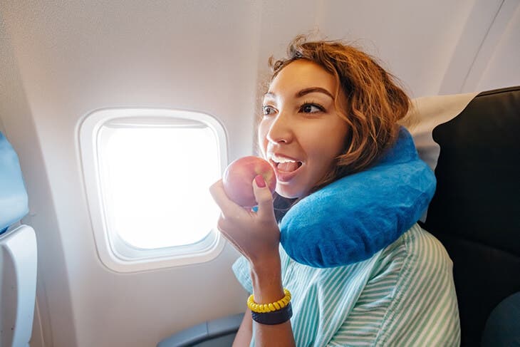 Take a snack on the plane