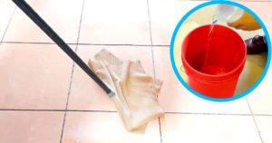 Que faut-il ajouter à l’eau du nettoyage pour parfumer le sol de votre maison