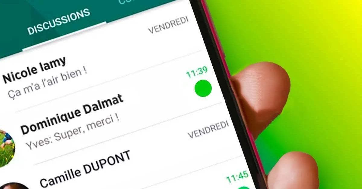 Que signifie le point vert qui s’affiche dans vos conversations WhatsApp