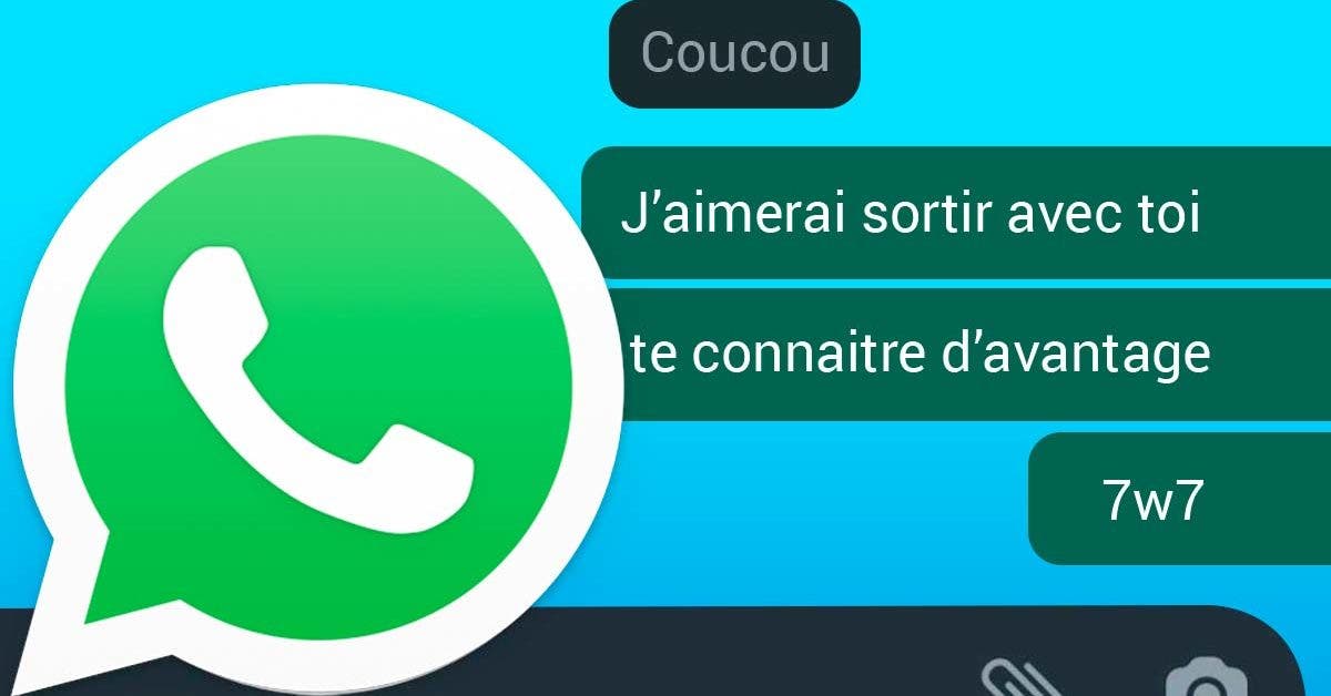 Que signifie l'émoticône "7w7" sur WhatsApp