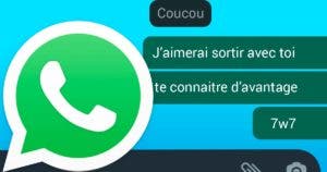 Que signifie l'émoticône "7w7" sur WhatsApp