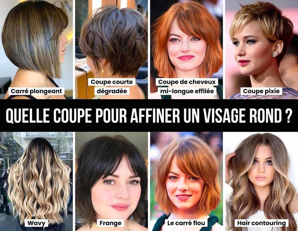Visage Rond Obèse Coupe Cheveux Femme Surpoids Quelle coupe pour affiner un visage rond ? 10 coiffures à privilégier