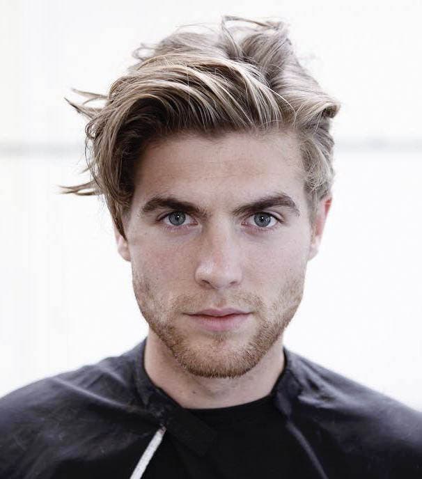 Quiff texturé et désordonné