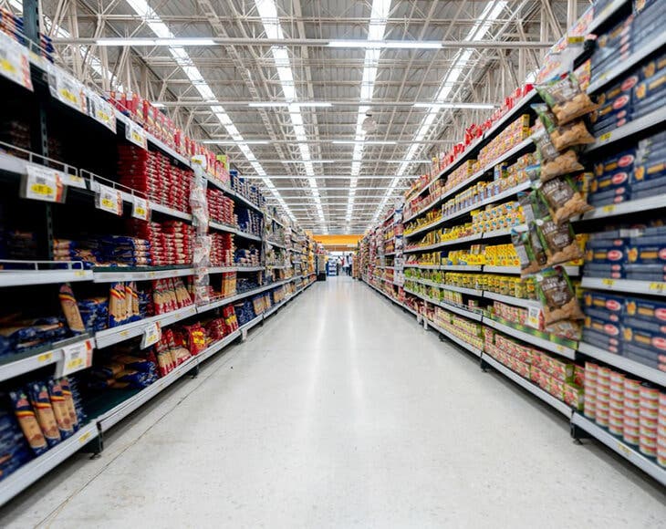 Rayon du supermarché Rayon du supermarché