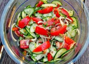 recette de salade dégonfle le ventre et permet de perdre du poids