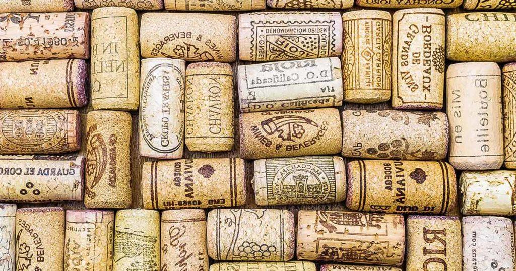 Sac de bouchons de vin - France