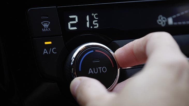Adjust car air conditioning