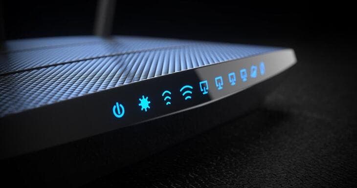 Wi-Fi router connects at night