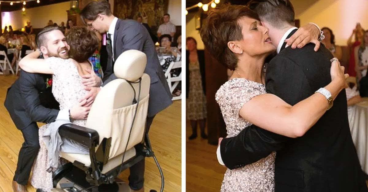 Sa mère, qui était handicapée ne pouvait pas marcher mais elle danse avec lui le jour de son mariage