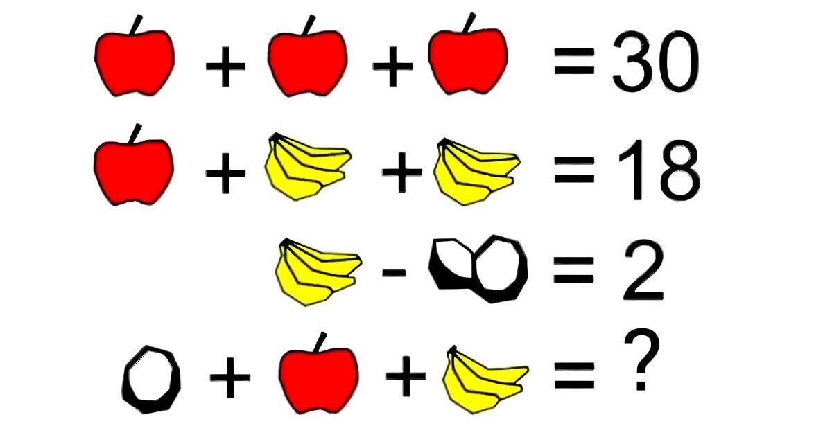 Saurez-vous résoudre cette équation très simple en moins de 20 secondes ?