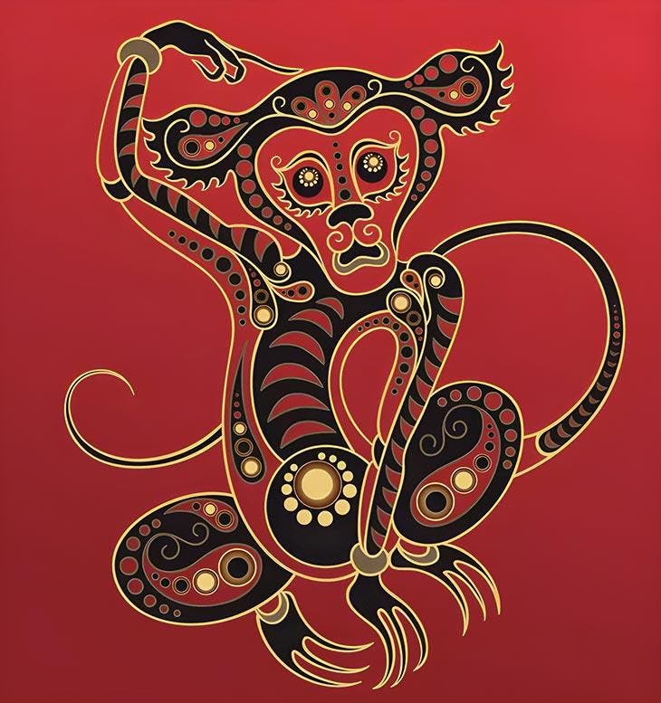 Chinese zodiac sign of the monkey