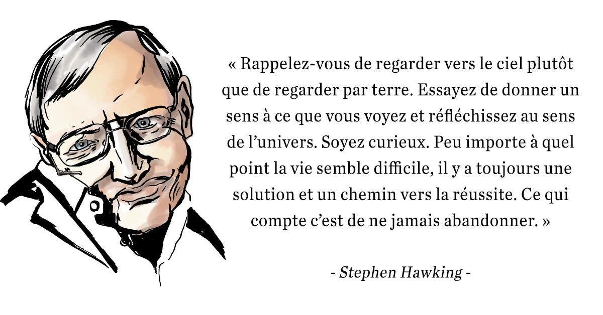 Stephen Hawking a un beau message pour tous ceux qui souffrent de dépression