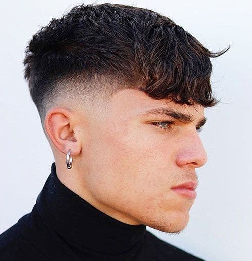 Taper fade sur coupe césar Taper fade sur coupe césar