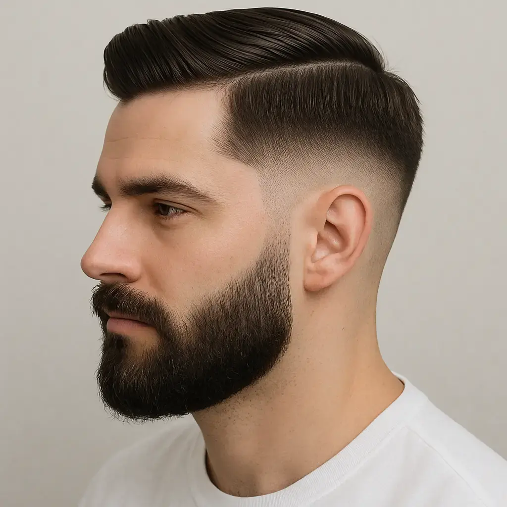 Taper moyen et Comb over