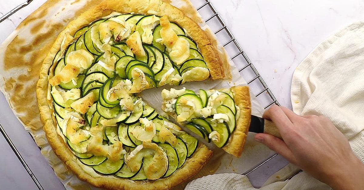 Tarte à la courgette - la recette étape par étape