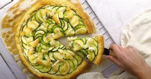 Tarte à la courgette - la recette étape par étape