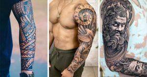 Tatouage bras homme - 55 dessins tendances en 2023_