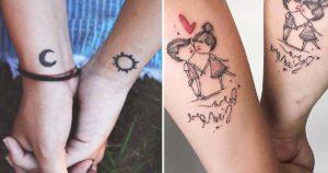 Tatouage couple - 105 idées assorties pour symboliser votre amour en 2023_