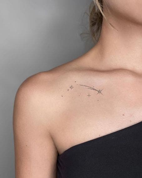 Tatouage étoiles minimalistes Tatouage étoiles minimalistes