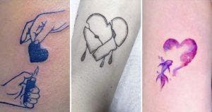 Tatouages en forme de coeur _ 50 dessins tendances en 2023