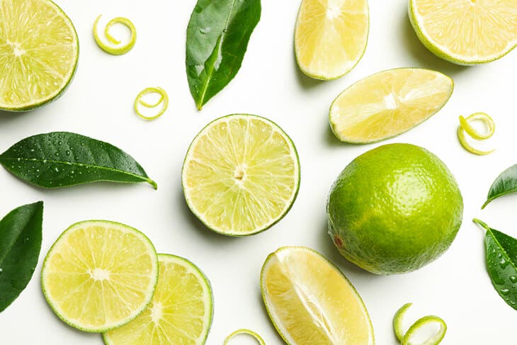 Tranches de citron de vert