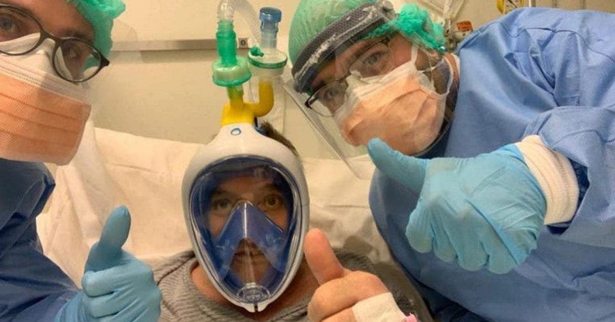 Un hôpital transforme des masques de plongée Décathlon en respirateur pour sauver la vie de patients contaminés par le coronavirus