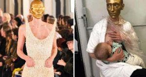 Un mannequin allaite sa fille en plein défilé de mode à Paris - les photos émerveillent le monde