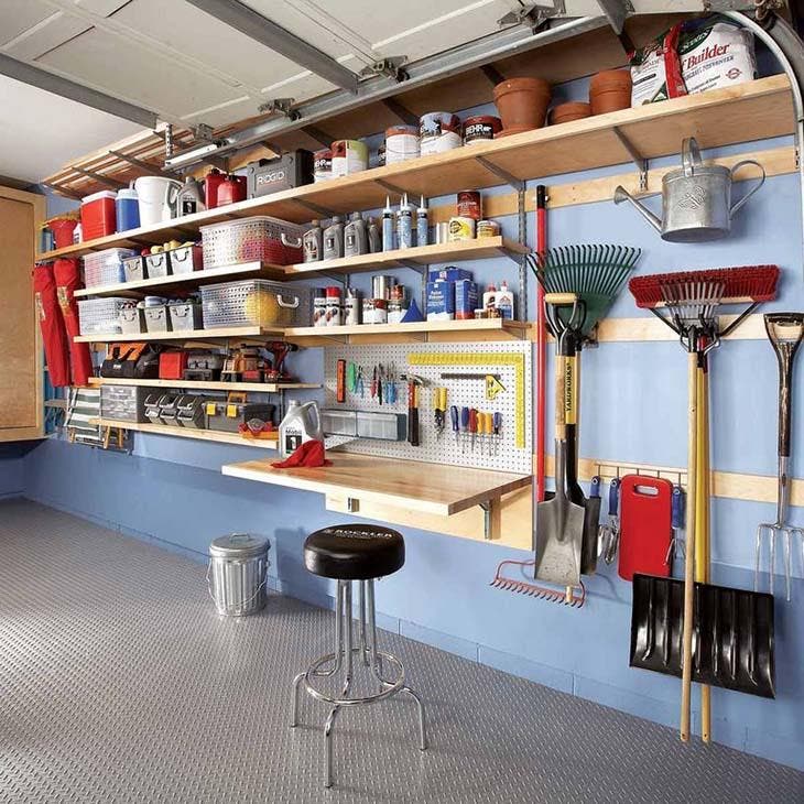 14 idées et astuces de rangement pour le garage