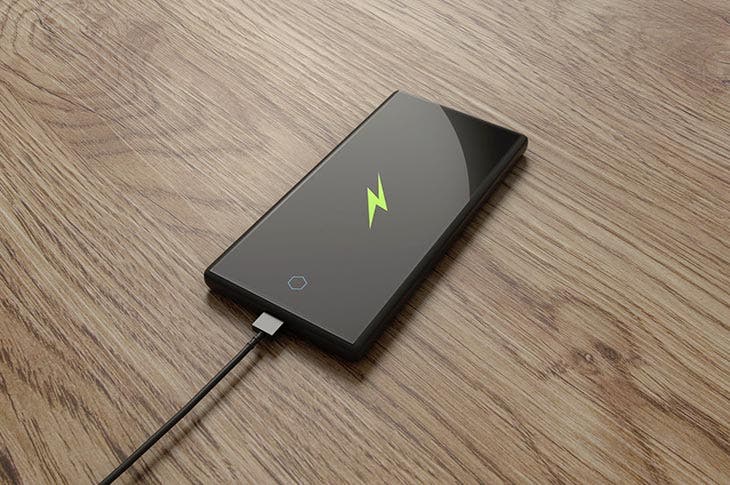 A smartphone charging1