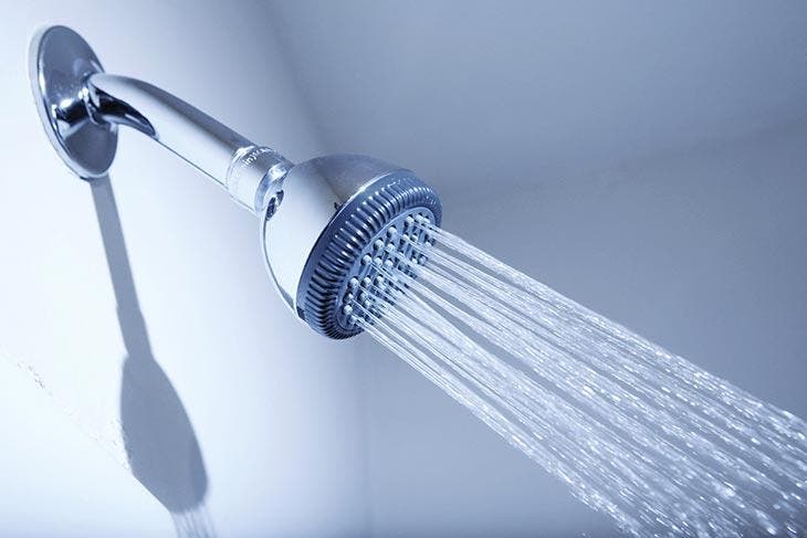 Good pressure from the shower head.