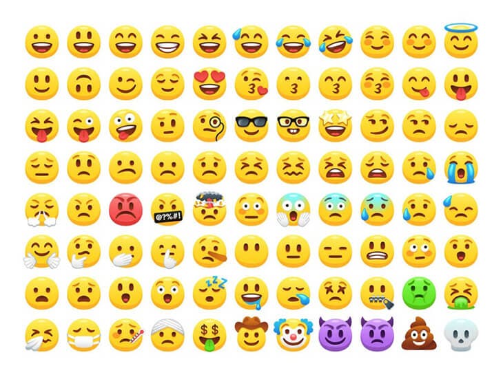 Une collection des émojis de whatsapp Une collection des émojis de whatsapp